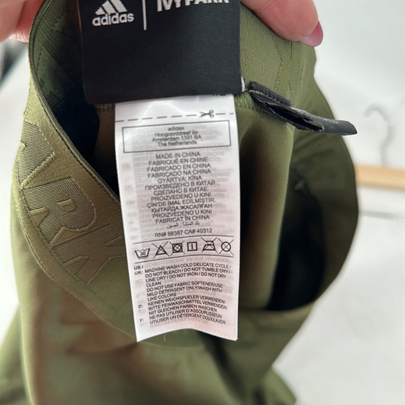 Adidas X Ivy park mens tight and long sleeve matching set wild pine & black XL - Picture 11 of 15